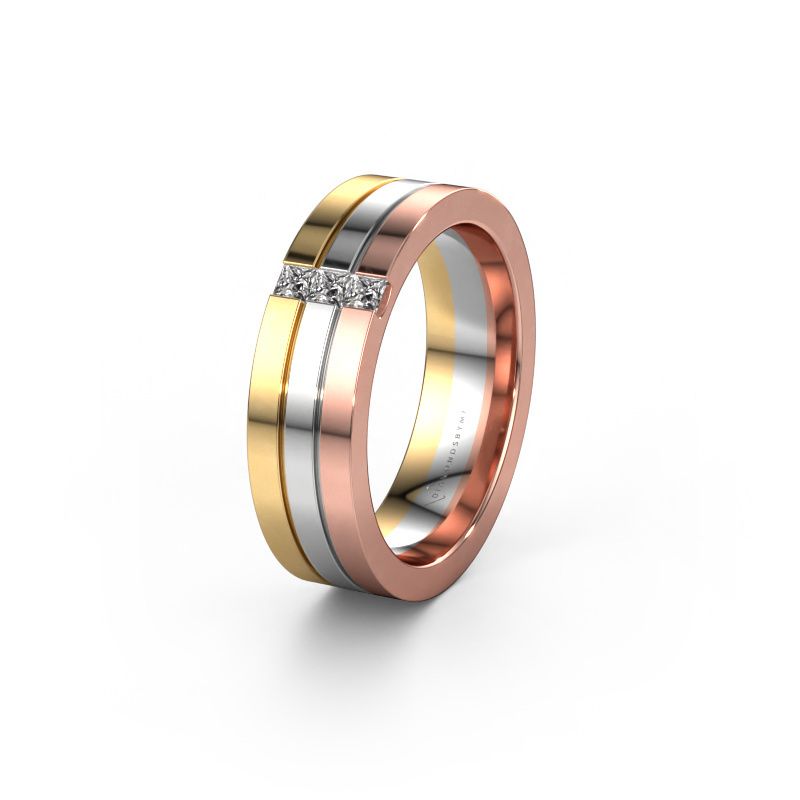 Ehering WH0428L16BP 585 Roségold Zirkonia ±6x2 mm
