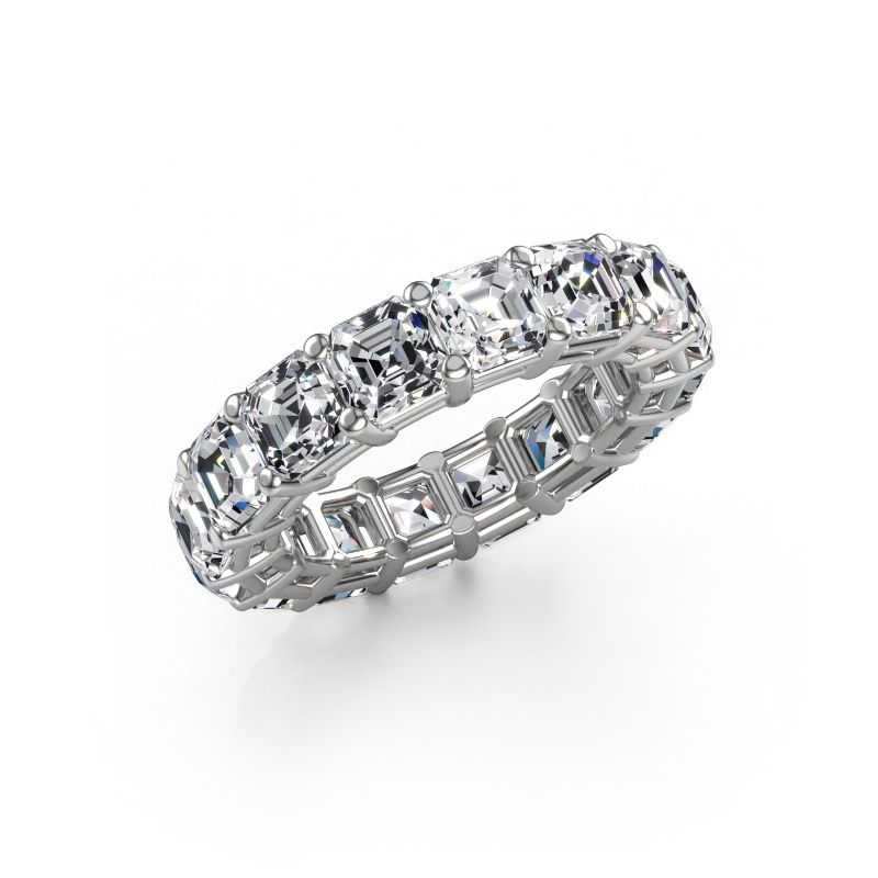 Bague Heddy ASH 4.5 585 or blanc diamant synthétique 8.00 crt