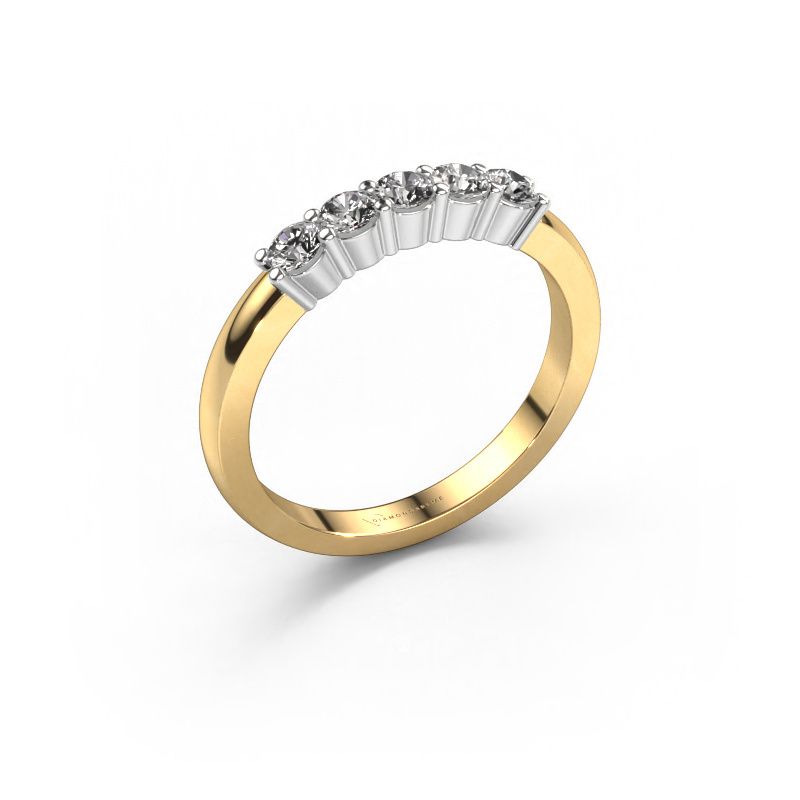 Ring Yasmin 5 585 gold diamond 0.15 crt