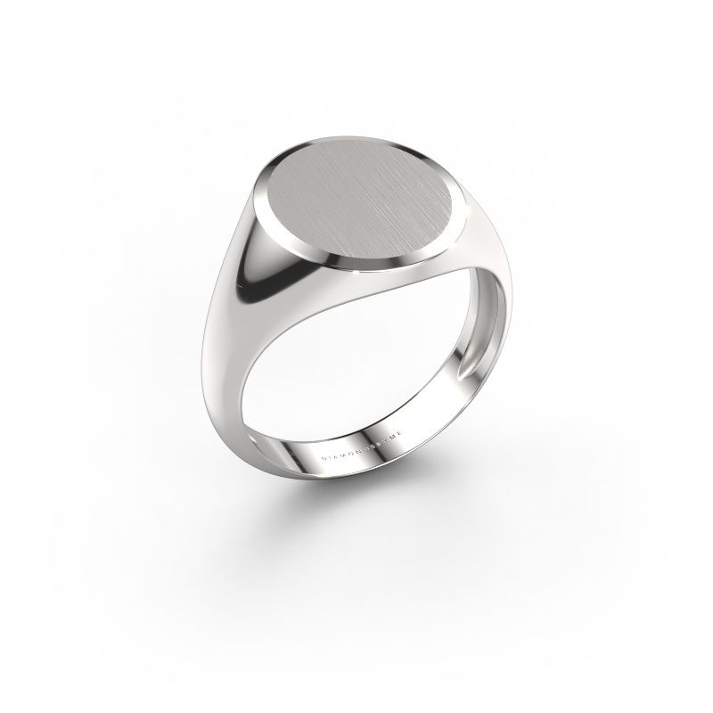 Signet ring Sven 3 light 585 white gold