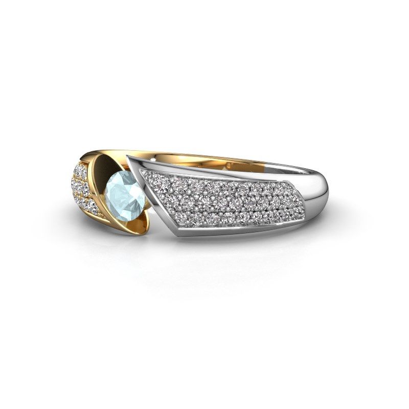 Image of Ring Hojalien 3<br/>585 gold<br/>Aquamarine 4 mm