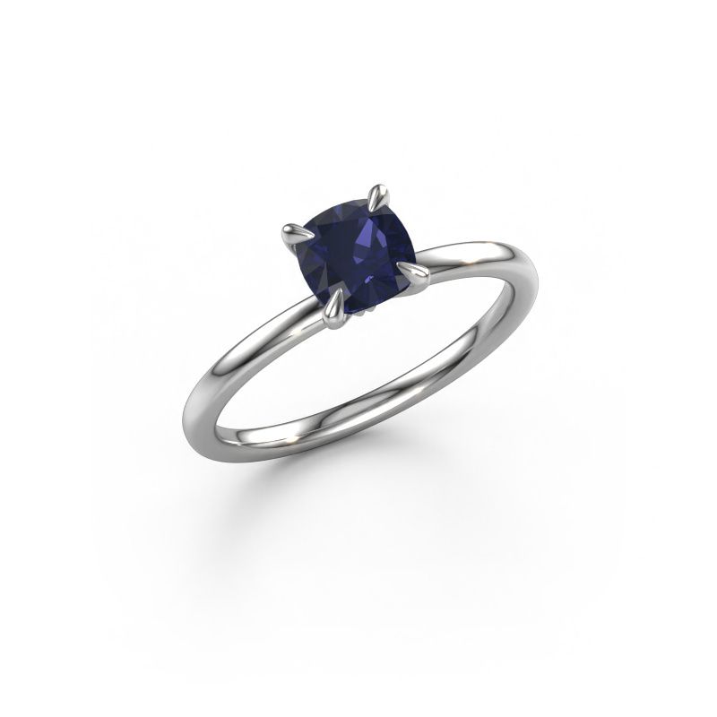 Engagement ring Crystal CUS 1 950 platinum sapphire 5.5 mm
