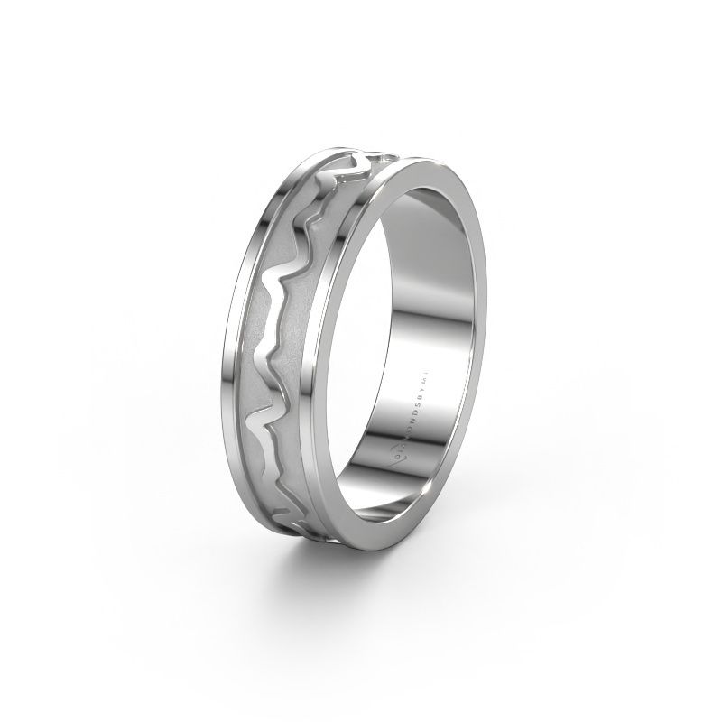 Wedding ring Heartbeat 3 950 platinum ±0.20x0.07 in