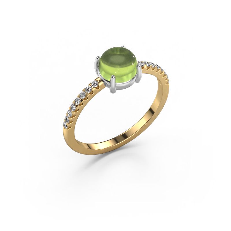 Ring Cathie 585 Gold Peridot 6 mm