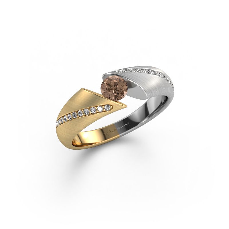 Verlobungsring Hojalien 2 585 Gold Braun Diamant 0.42 crt