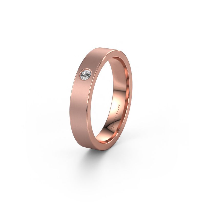 Alliance WH0101L14AM 585 or rose diamant synthétique ±4x1.7 mm