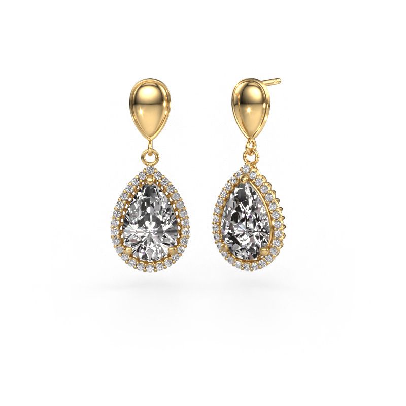 Oorhangers Tilly per 1 585 goud diamant 6.42 crt