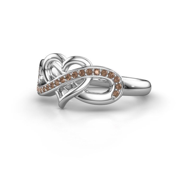 Image of Ring Yael 925 silver brown diamond 0.147 crt