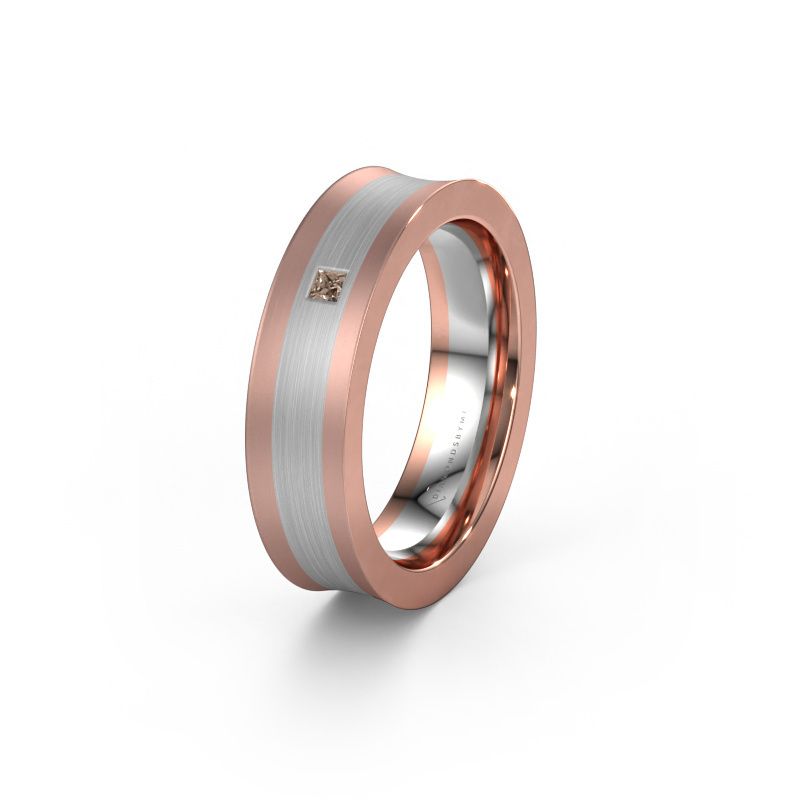 Ehering WH2238L2 585 Roségold Braun Diamant ±6 x 2,2 mm