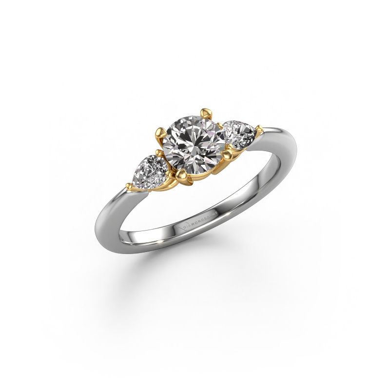 Verlovingsring Chanou RND 585 witgoud diamant 1.02 crt