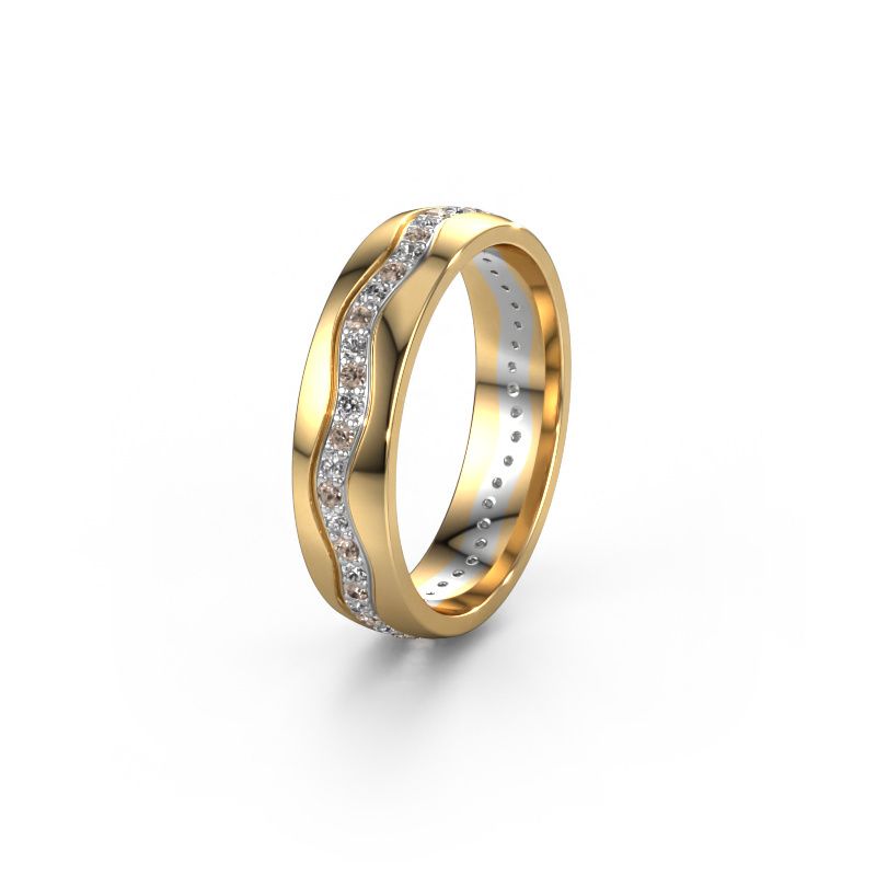 Ehering WH0803L25AP 585 Gold Braun Diamant ±5x1.7 mm