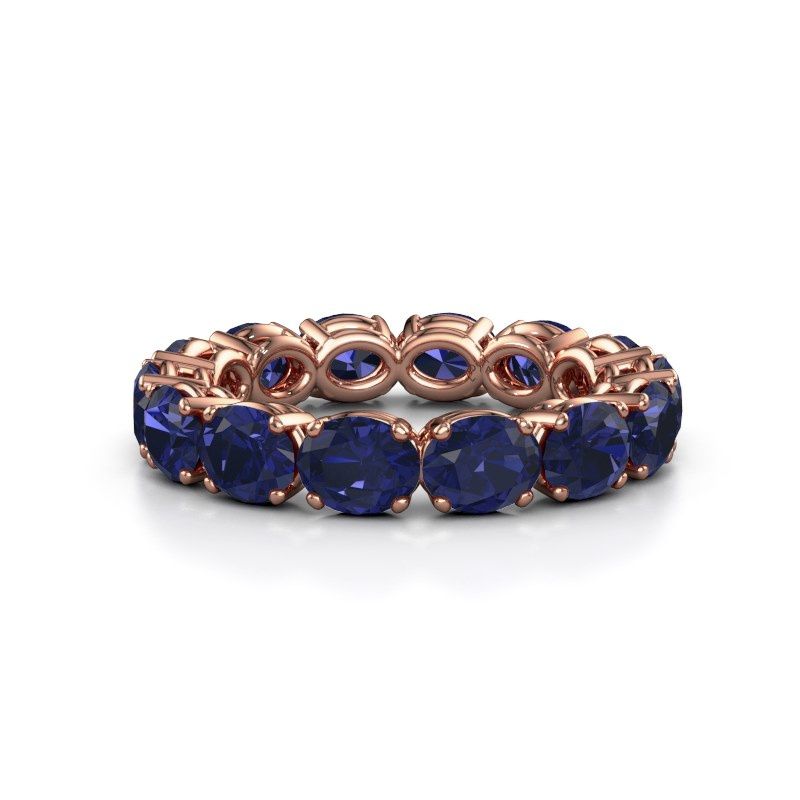 Bild von Ring vivienne ovl 5x4<br/>585 Roségold<br/>Saphir 5x4 mm