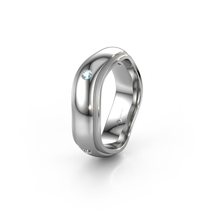 Alliance WH2050L26DP 950 platine aigue-marine ±6x2.4 mm