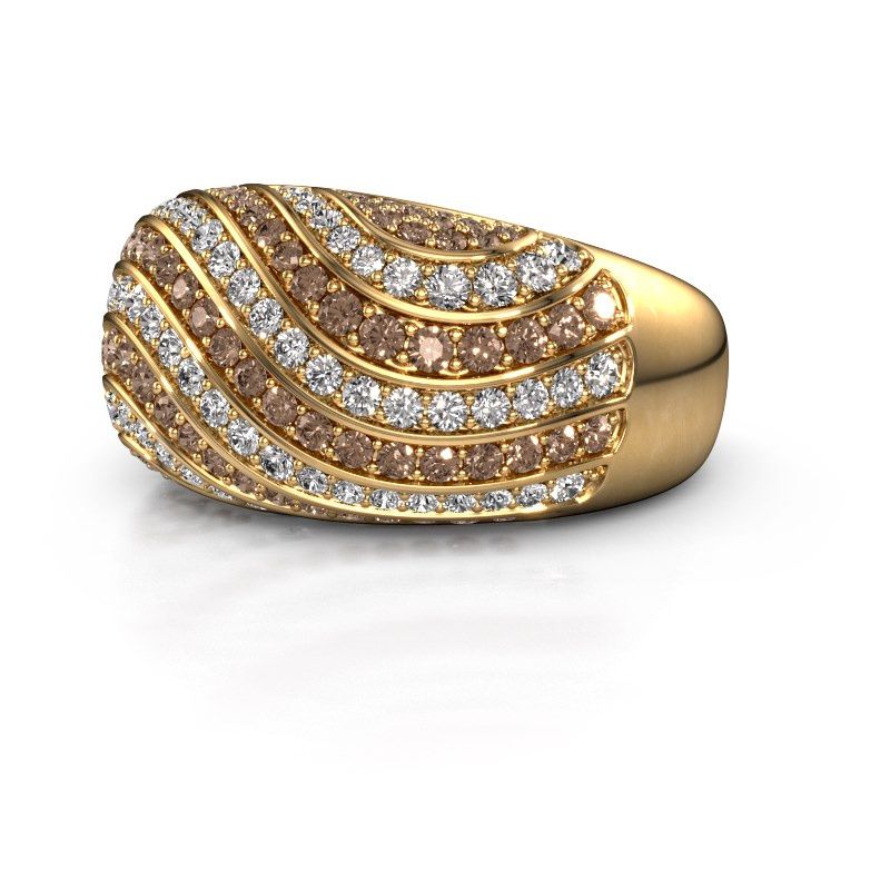 Afbeelding van Ring Sonia<br/>585 goud<br/>Bruine Diamant 1.553 Crt