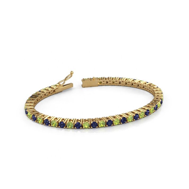 Tennis bracelet Karin 3.5 mm 585 gold peridot 3.5 mm