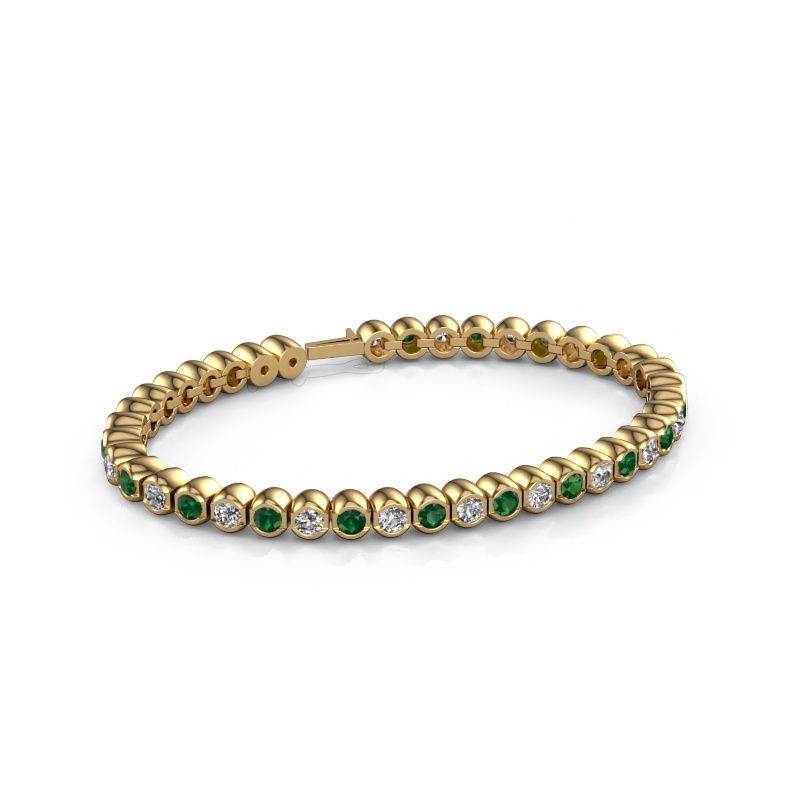 Tennis bracelet Bianca 3.5 mm 585 gold emerald 3.5 mm