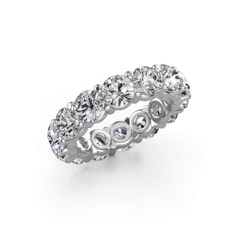 Ring Heddy rnd 5.0 585 white gold lab grown diamond 7.00 crt
