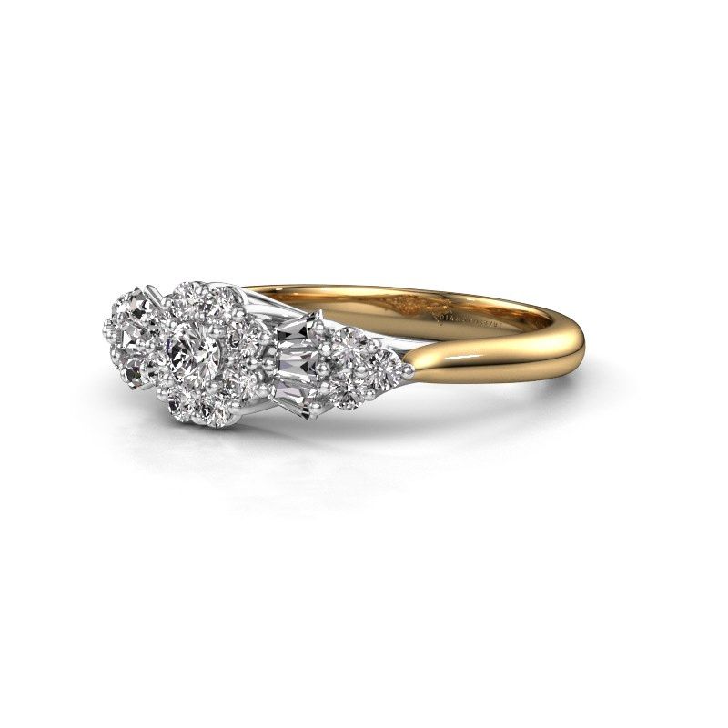 Image of Engagement ring Carisha 585 gold zirconia 3 mm