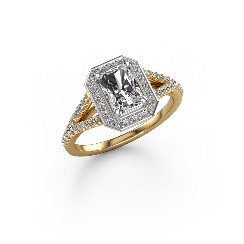 Verlovingsring Pamela RAD 585 goud diamant 1.321 crt