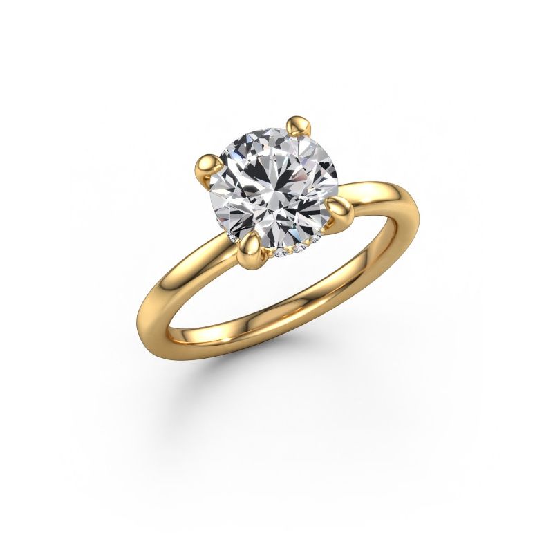 Engagement ring Simone RND 2 585 gold diamond 2.00 crt