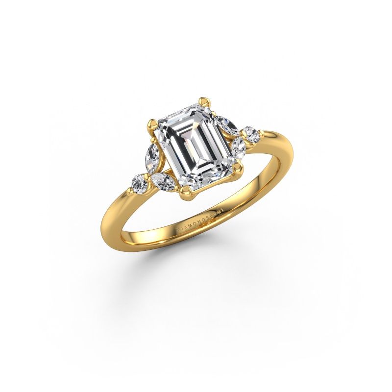 Forlovelsesring Megan EME 585 gull lab-diamant 1.65 crt