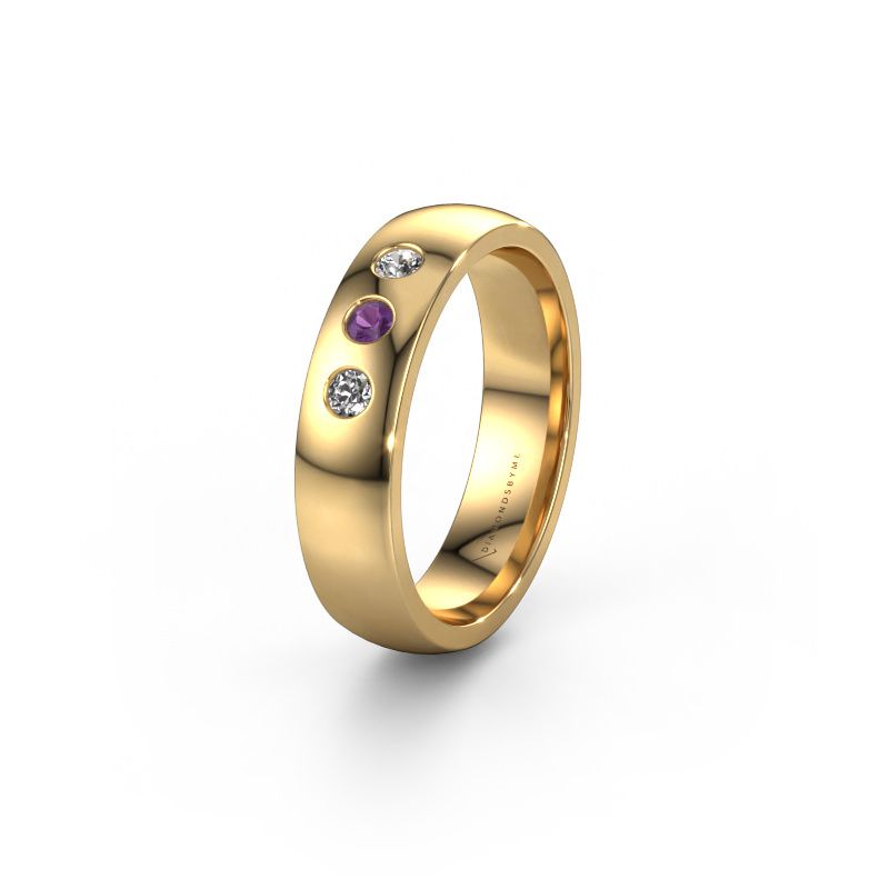 Ehering WH0114L25BP 585 Gold Amethyst ±5x2 mm