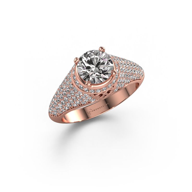 Ring Sharee 585 rose gold lab-grown diamond 1.831 crt