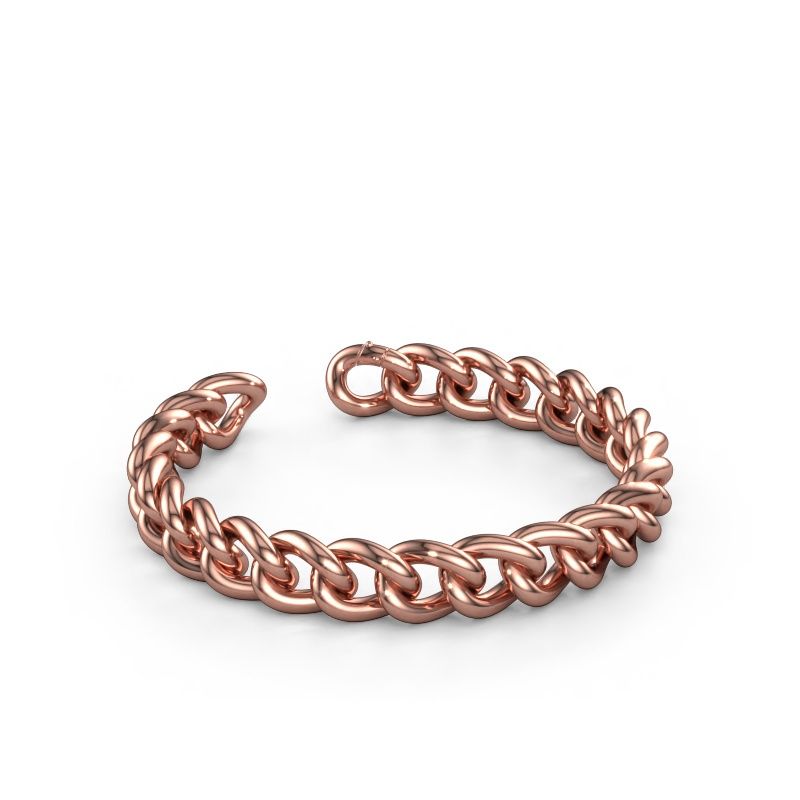 Cuban bracelet ±0.39 in 585 rose gold