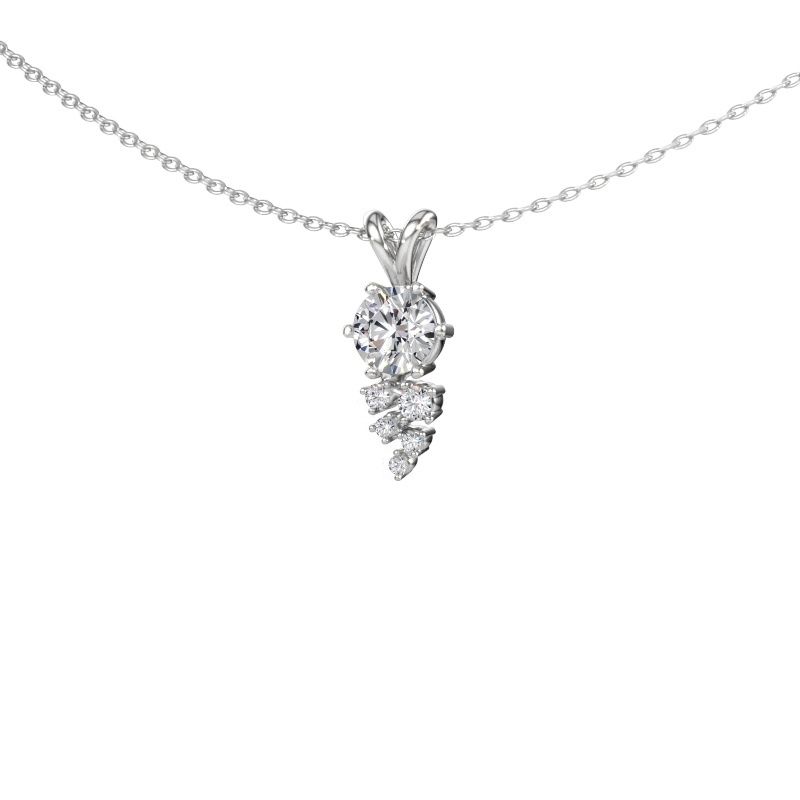 Pendentif Royce 950 platine diamant synthétique 0.50 crt