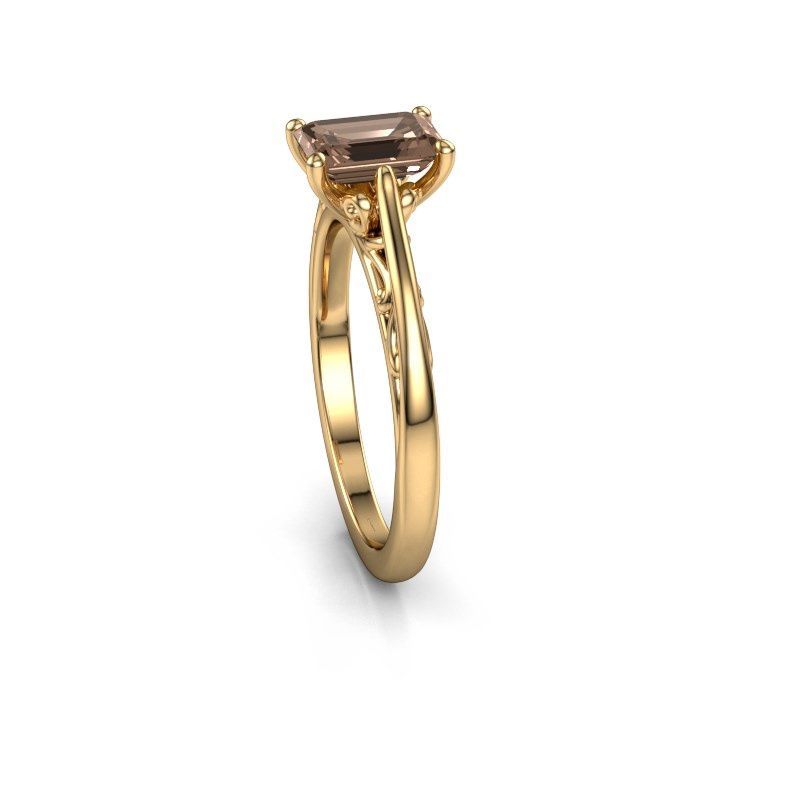 Image of Engagement ring shannon eme<br/>585 gold<br/>Brown diamond 1.15 crt
