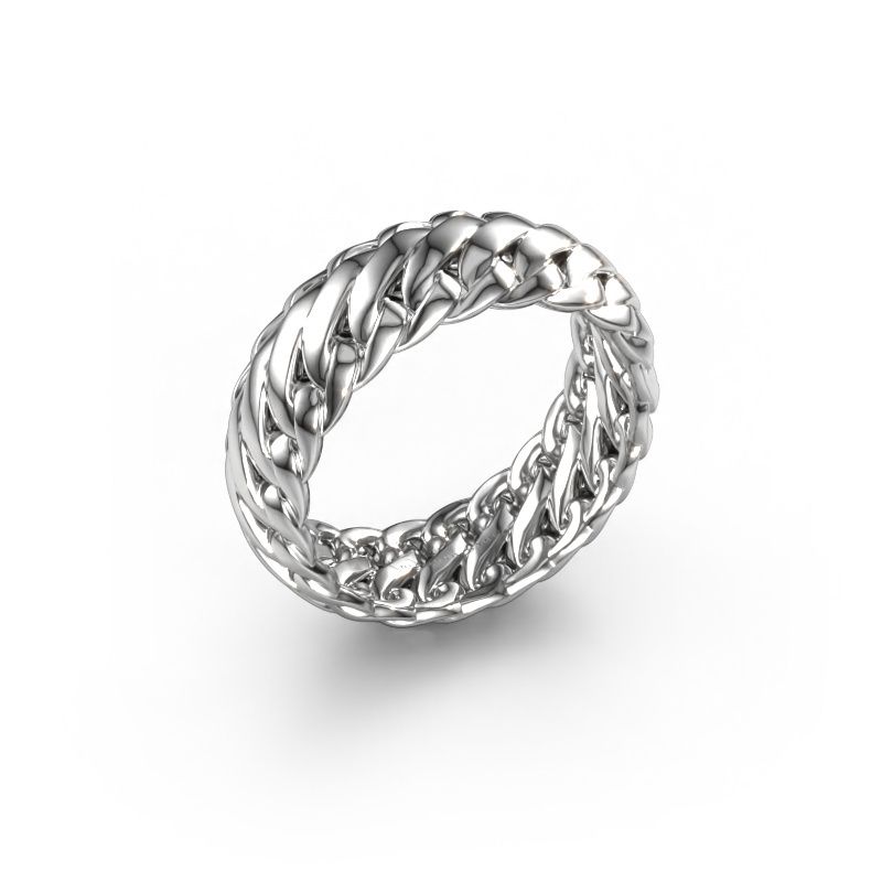 Heren ring Eric 585 witgoud