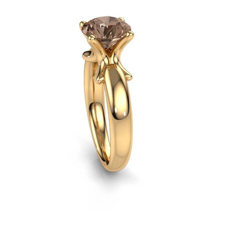 Afbeelding van Ring Jodie 585 goud bruine diamant 2.00 crt