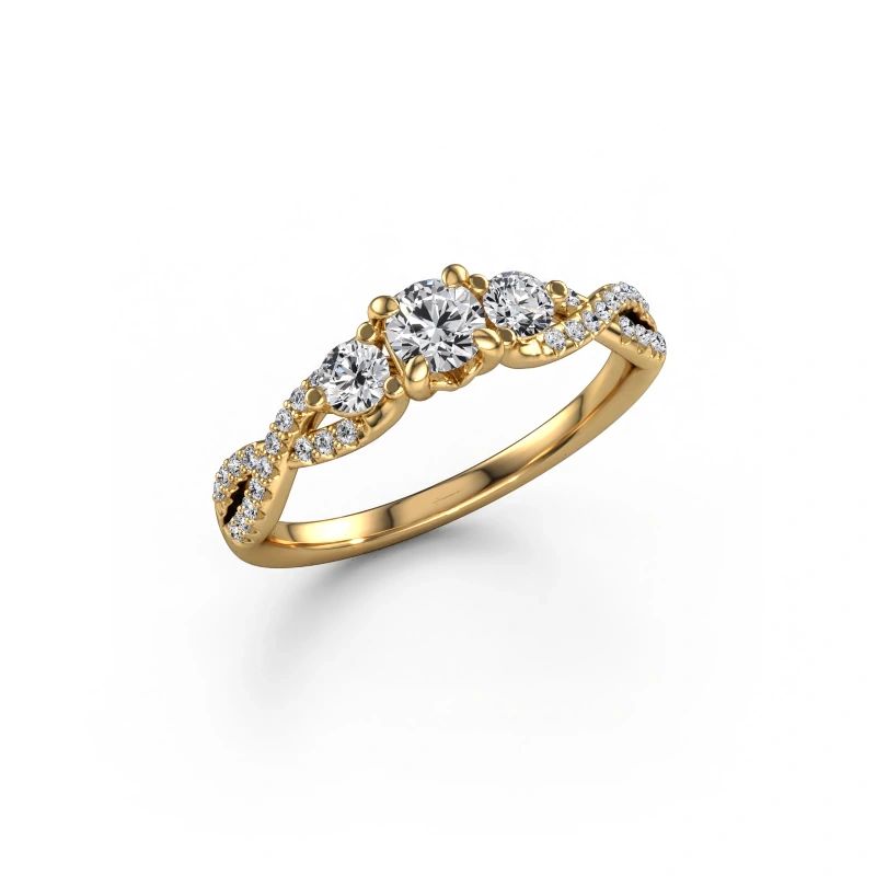 Verlovingsring Marilou RND 585 goud lab-grown diamant 0.61 crt