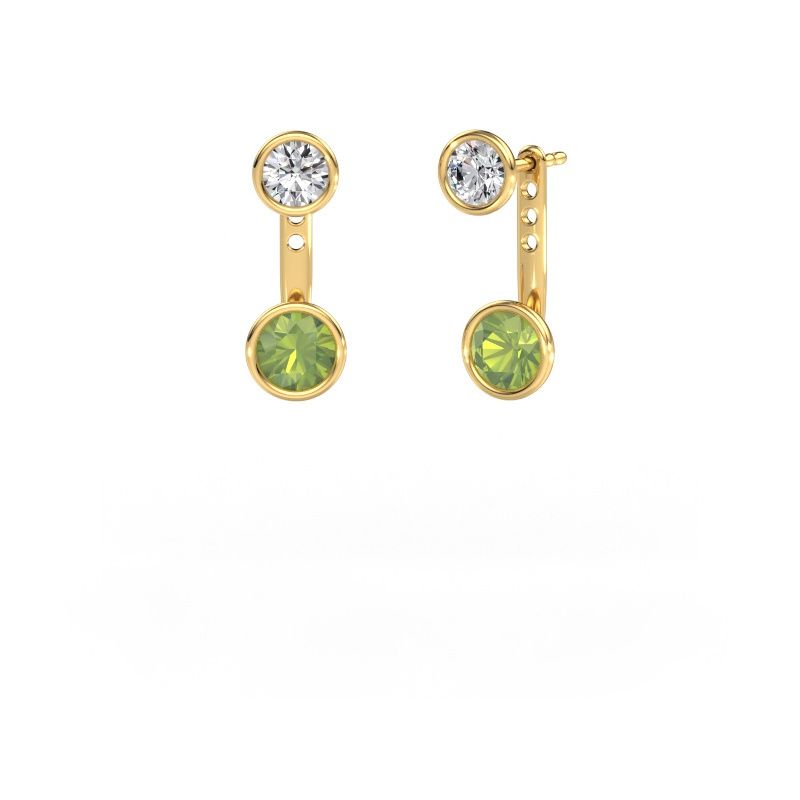 Ohrringe Halle 585 Gold Peridot 6 mm