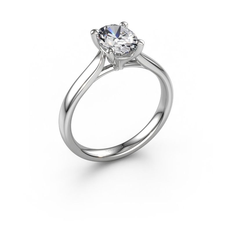 Verlobungsring Mignon OVL 1 585 Weißgold Diamant 1.10 crt