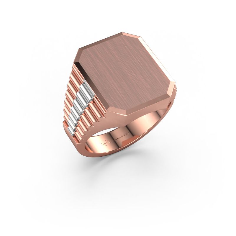 Signet ring Erik 4 585 rose gold