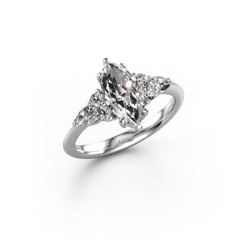 Engagement ring Melani MRQ 950 platinum lab-grown diamond 1.79 crt