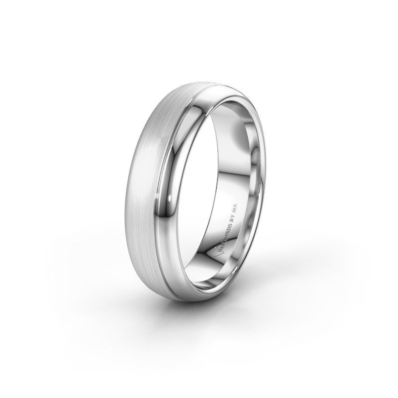 Image of Wedding ring WH0300M36BPM<br/>585 white gold ±6x2 mm