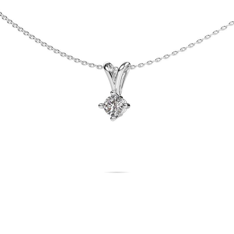 Pendant Jannette 950 platinum diamond 0.25 crt