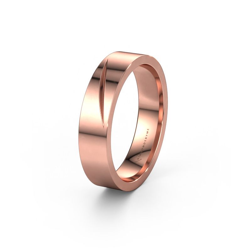 Wedding ring WH0170M15A 585 rose gold ±0.20x0.07 in