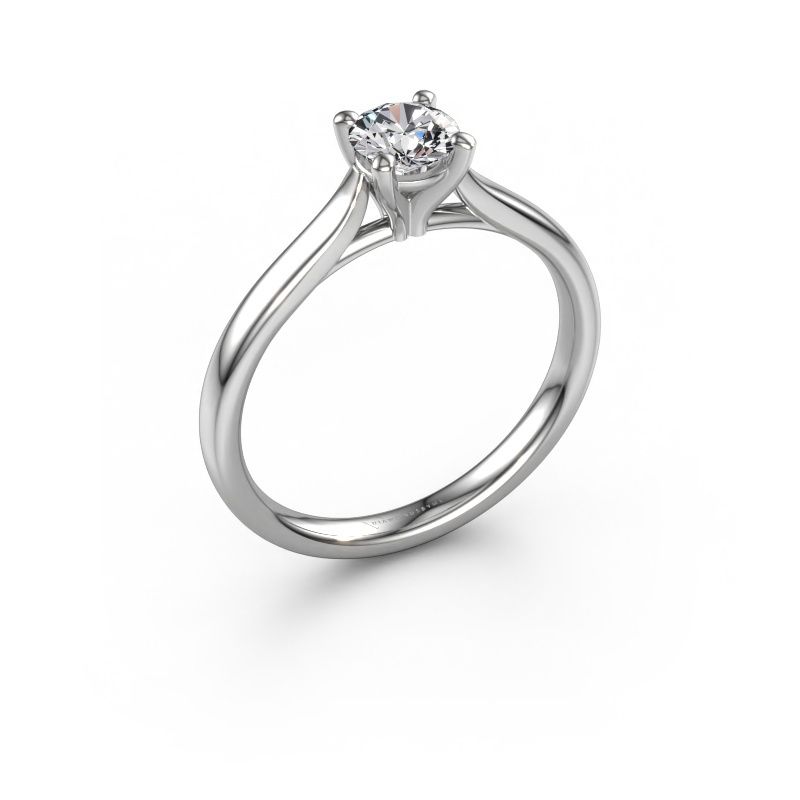 Verlovingsring Mignon RND 1 950 platina lab-grown diamant 0.50 crt