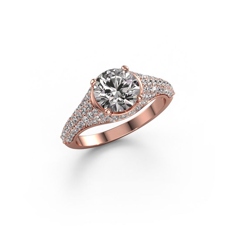 Verlobungsring Lovella 585 Roségold Lab-grown Diamant 1.929 crt