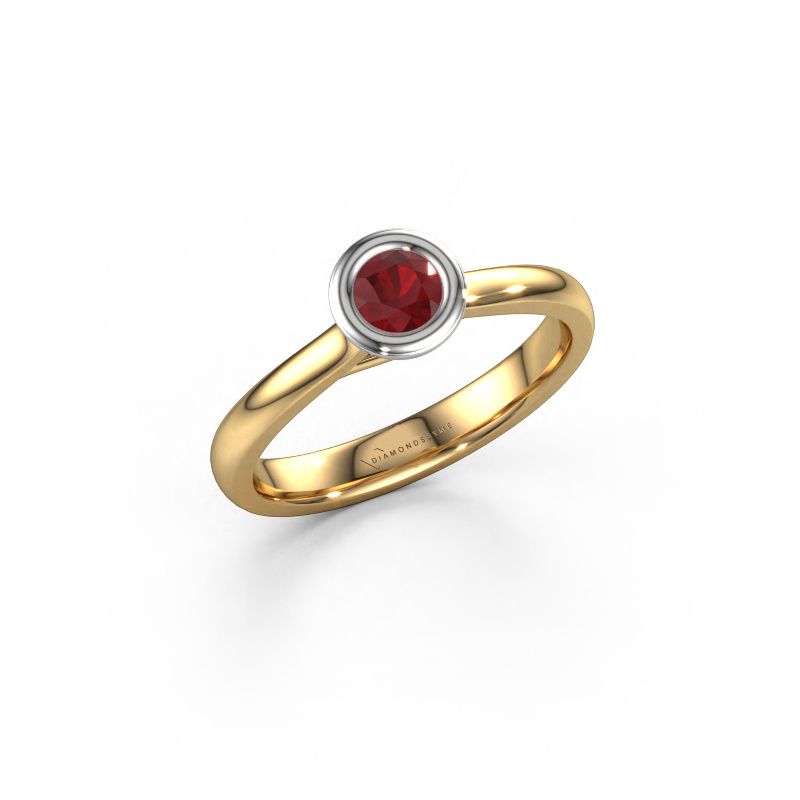 Verlobungsring Kaylee 585 Gold Rubin 4 mm
