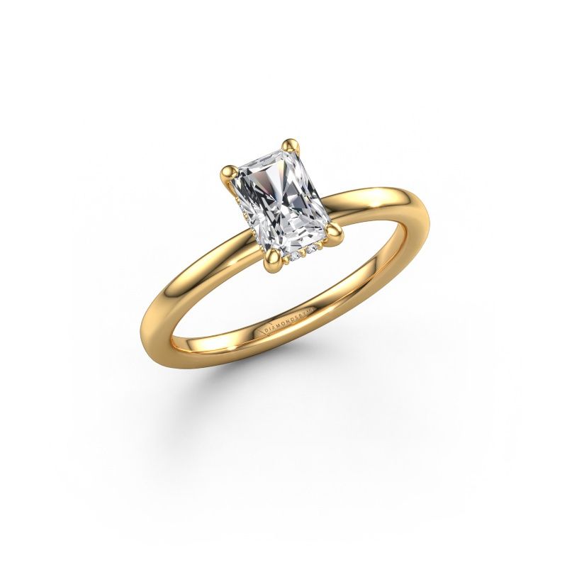 Engagement ring Simone RAD 2 585 gold lab grown diamond 0.80 crt