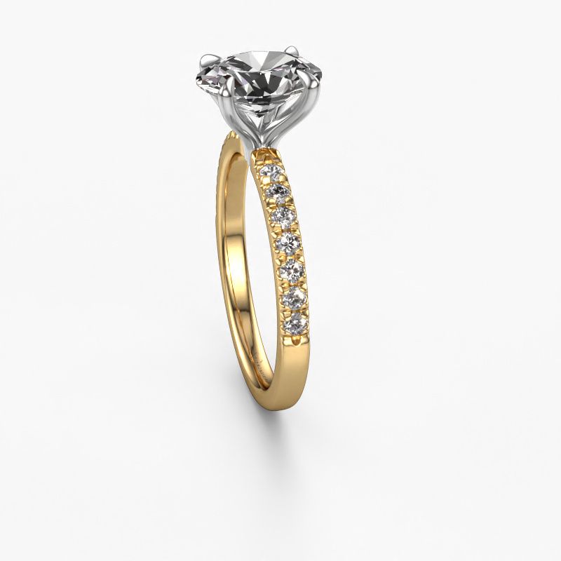 Image of Engagement Ring Crystal Ovl 2<br/>585 gold<br/>Lab-grown Diamond 2.08 Crt
