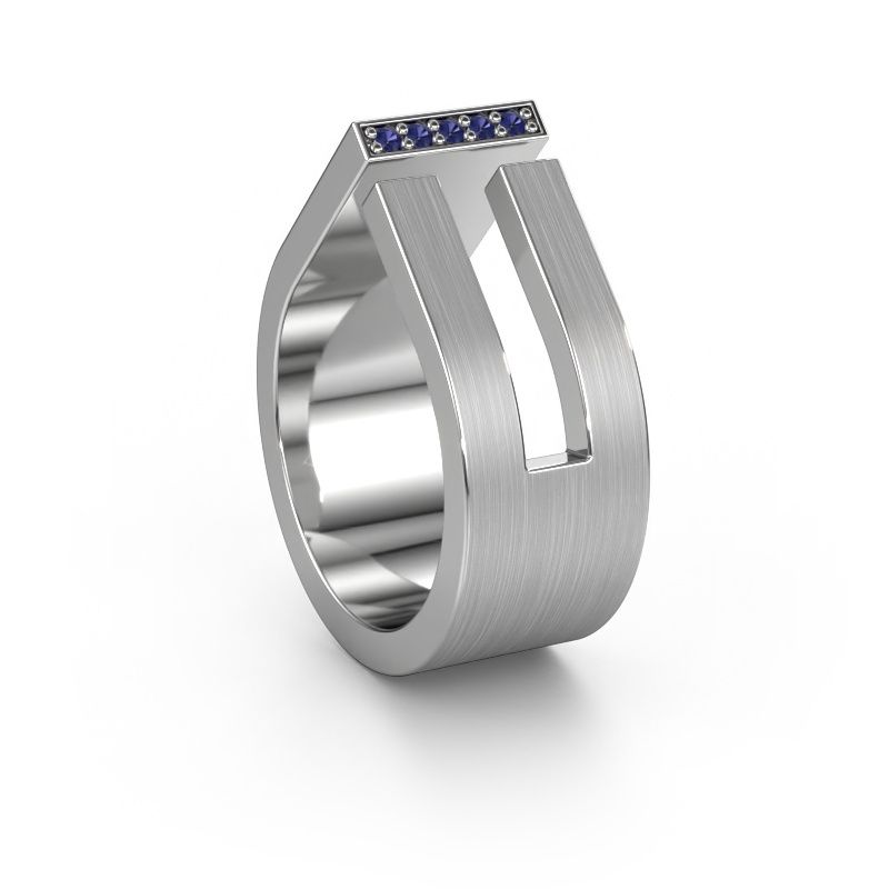 Bague de mariage WH2090L19C 950 platine saphir ±10x2.2 mm