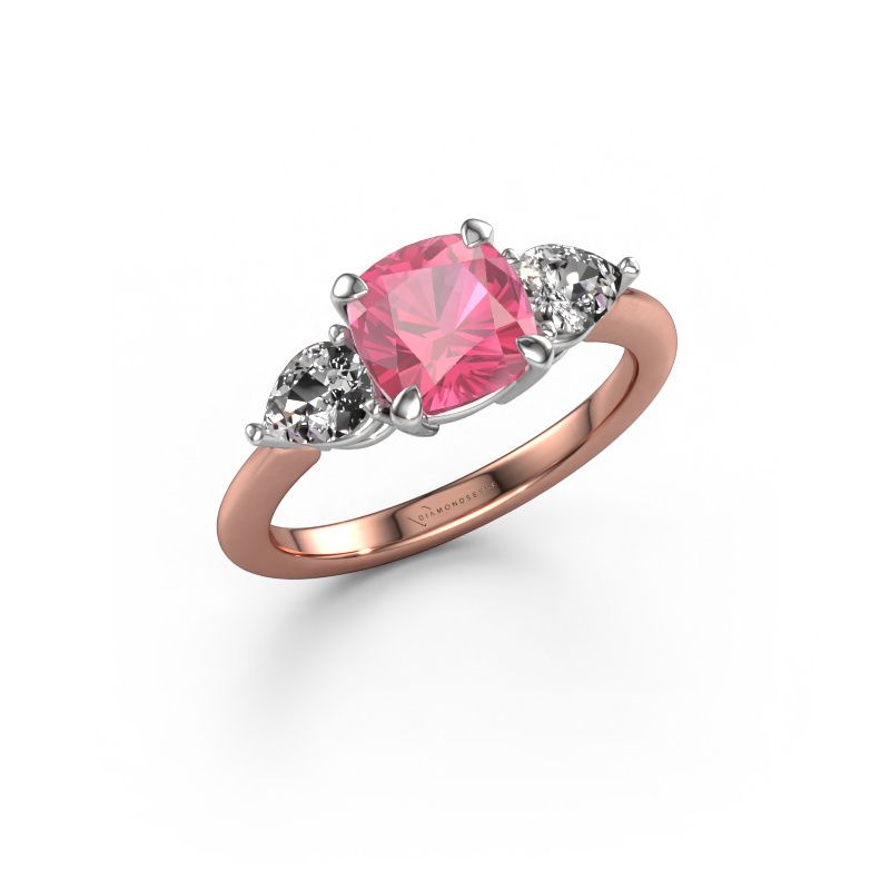 Verlobungsring Chanou CUS 585 Roségold Pink Saphir 7 mm