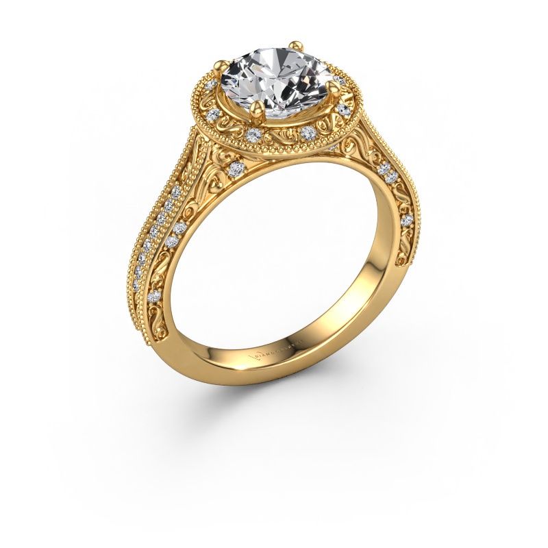 Engagement ring Alice RND 585 gold diamond 1.71 crt