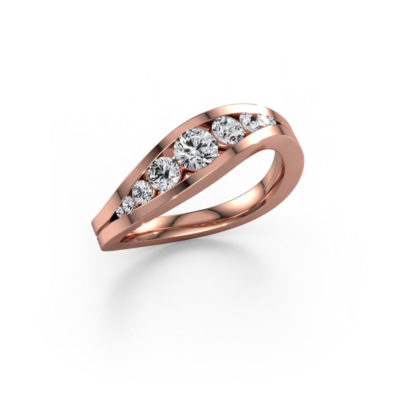 Ring Sigrid 2 585 rose gold lab grown diamond 0.594 crt
