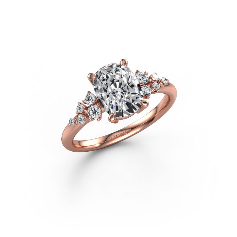 Engagement ring Royce CSH 585 rose gold lab grown diamond 2.203 crt